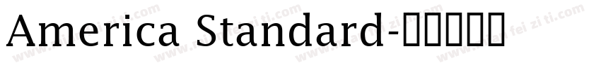America Standard字体转换